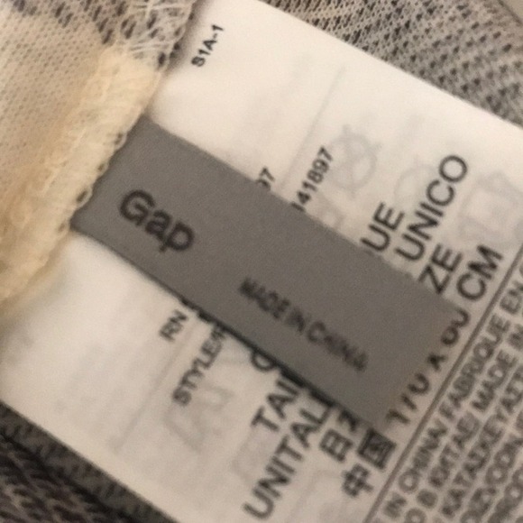 Gap Navy Cream 100% Cotton Infinity Wrap One Size - Picture 2 of 3